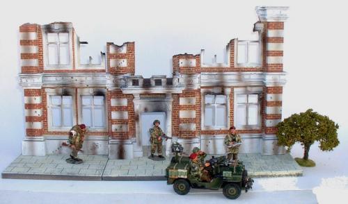 JG Miniatures - AH1a - b - c -  Arnhem House Section - diorama vue générale